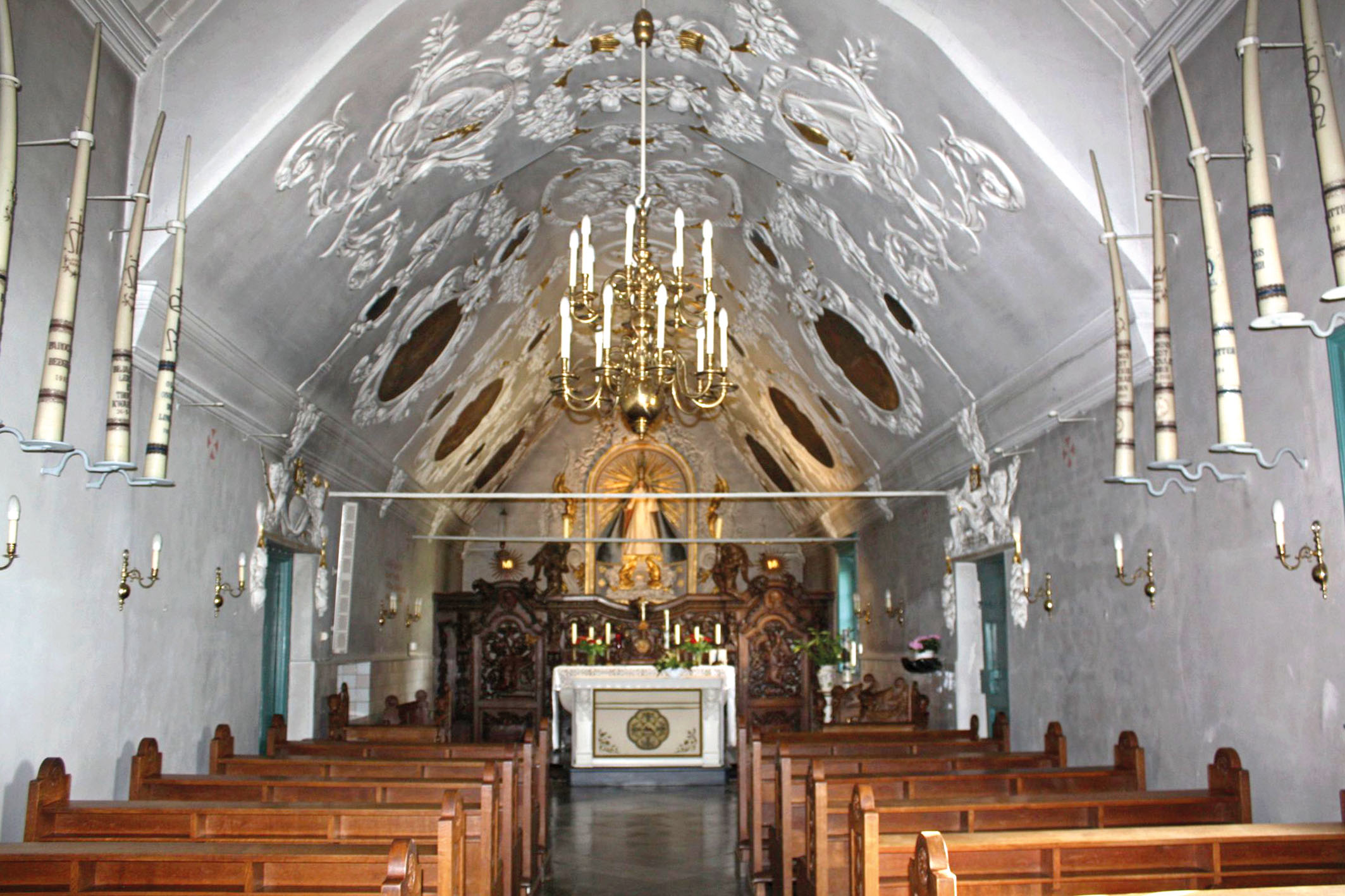 Interieur van de ‘Kapel onder de Linde’